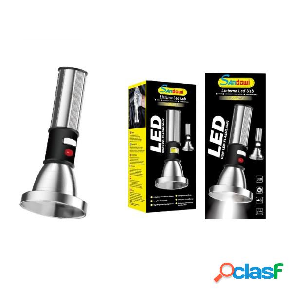 Trade Shop - Torcia Usb Luce Led Lanterna Accessorio Per
