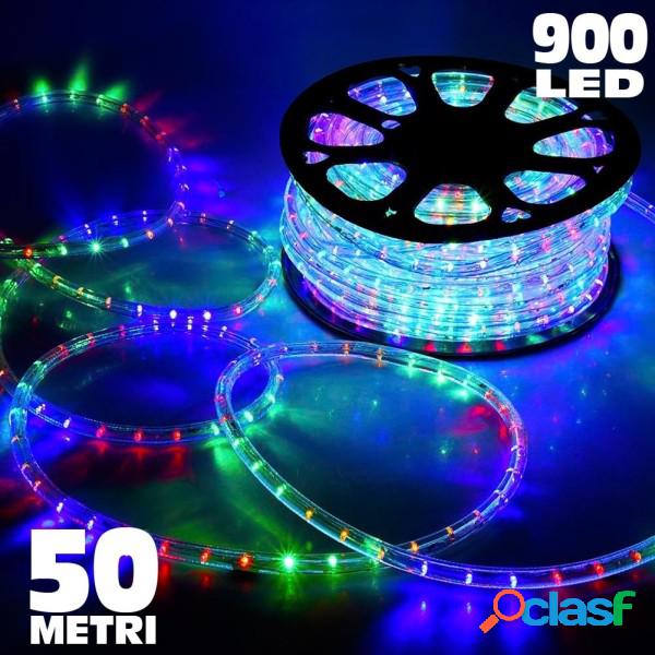 Trade Shop - Tubo Luminoso 50 Metri Multicolore Per Uso