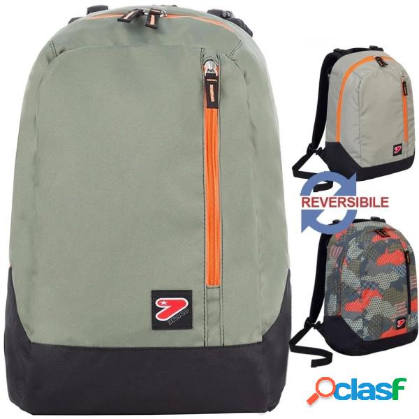 Trade Shop - Zaino The Double Camouflage Grigio Reversibile