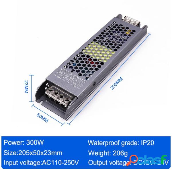 Trasformatore AC/DC 12V 24V 300W LED Alimentatore driver
