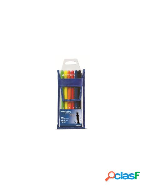 Tratto pen busta appendibile 6 pz colori assortiti