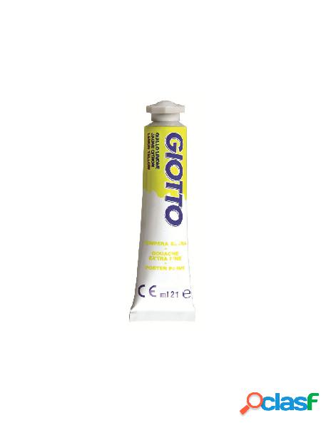 Tubo tempera giotto 21ml giallo limone