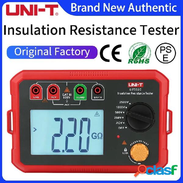 UNI-T Digital Megohmmeter UT502C 2500V Tester di resistenza