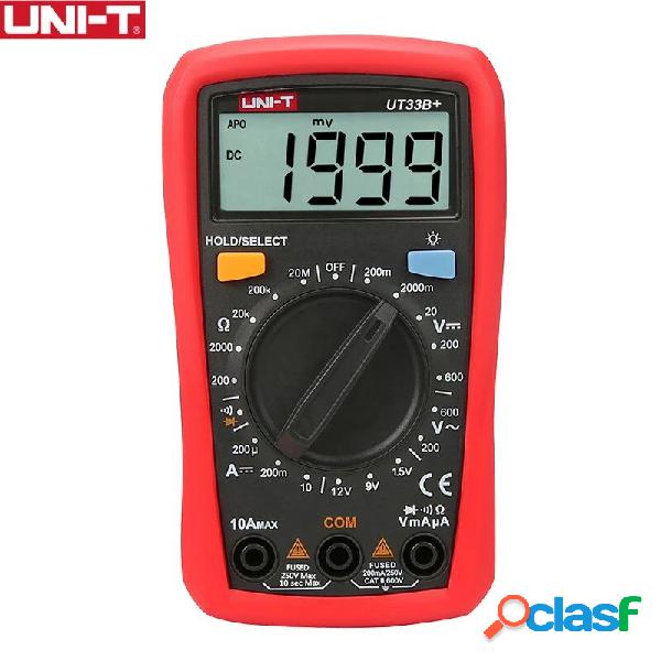 UNI-T UT33B+ Digitale Multimetri Intervallo manuale AC DC