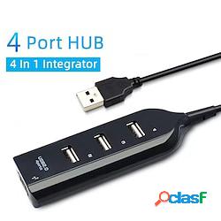 USB 2.0 Hub 4 Porti 4 IN 1 Hub USB con USB2.01 5V / 2A