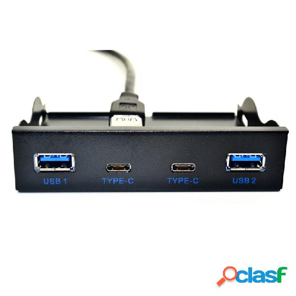 USB-C&USB3.0 Hub 2 porte USB3.0+2 porte USB3.1 Type-C