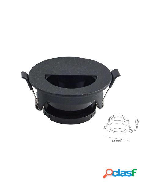 V-tac - porta faretto led gu10 mr16 da incasso nero