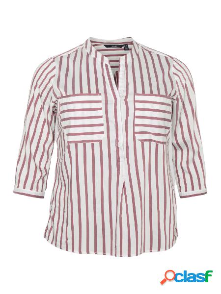 VERO MODA Camicia a righe con colletto alla coreana
