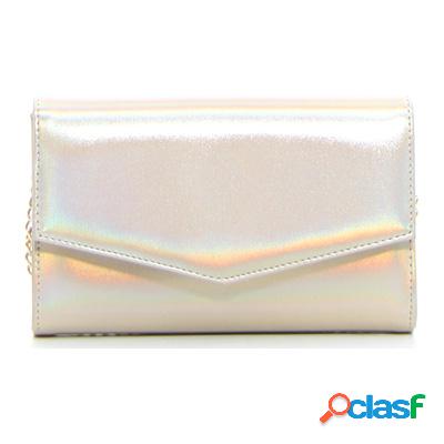 VIFLAN Pochette con tracolla - platino