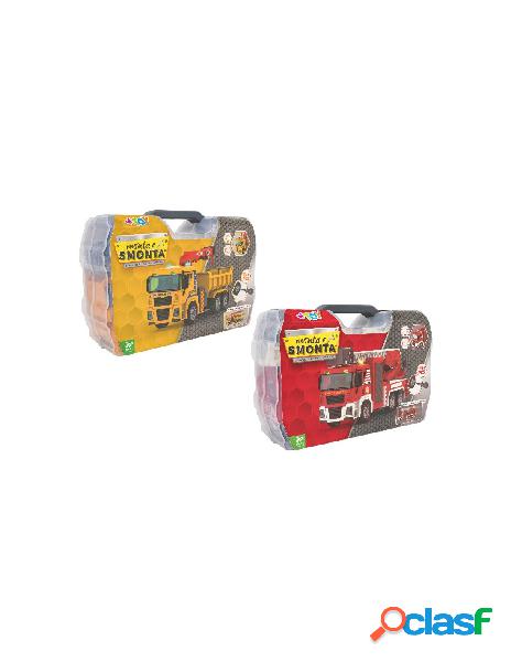 Valigetta costruisci camion pomp/cantier b/o c/l/s