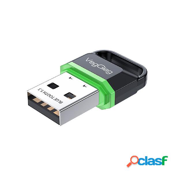 VegGieg Bluetooth Adapter 5.3 USB Bluetooth Dongle