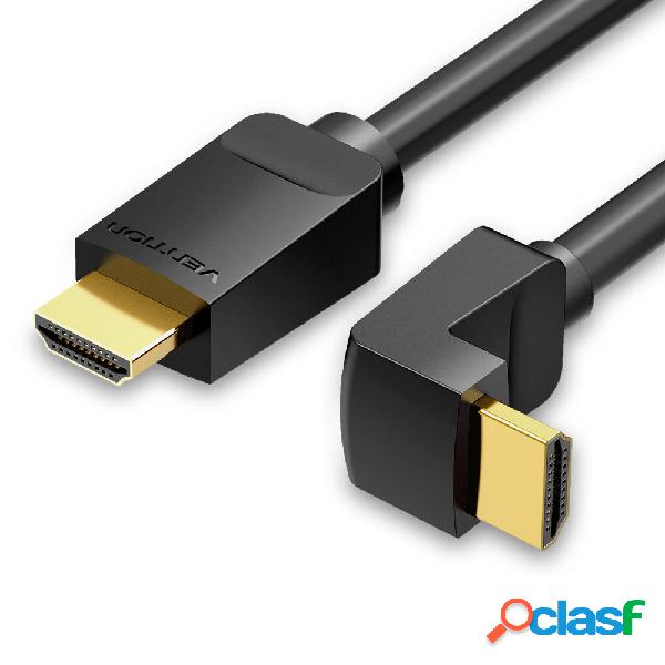 Venzione Cavo HDMI Cavo video 4K 3D HD2.0 Design a gomito