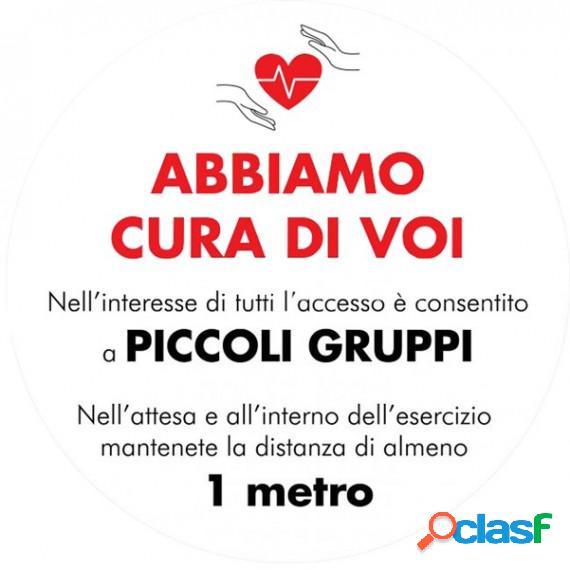 Vetrofania - Abbiamo cura di voi... - D 30 cm