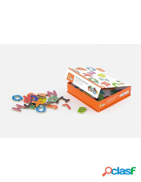 Viga - lettere e numeri magnetici in legno