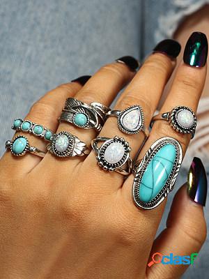 Vintage Fashion 8 Piece Rings