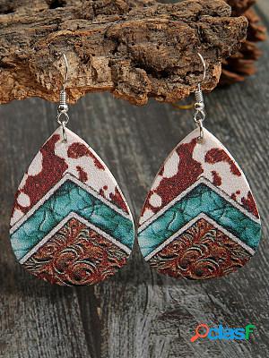 Vintage Leather Earrings