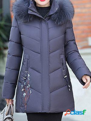 Winter Mid-length Embroidered Coat