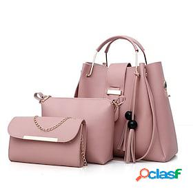 Womens Handbag Crossbody Bag Bag Set PU Leather Bucket Bag