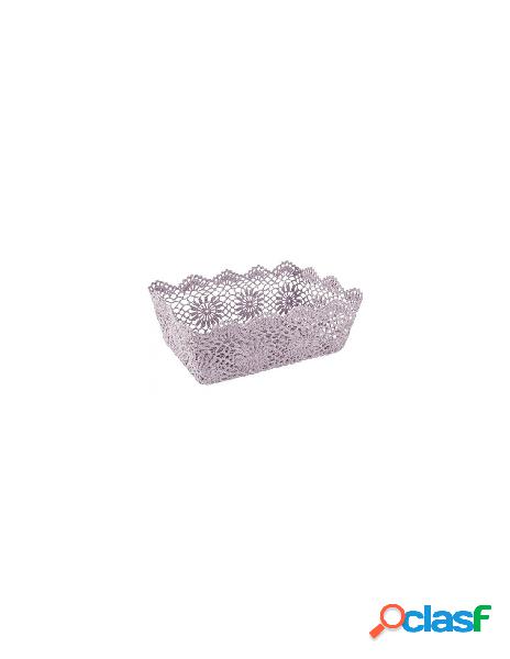 Yes everyday - cestino yes everyday 0380179 uncinetto lilla