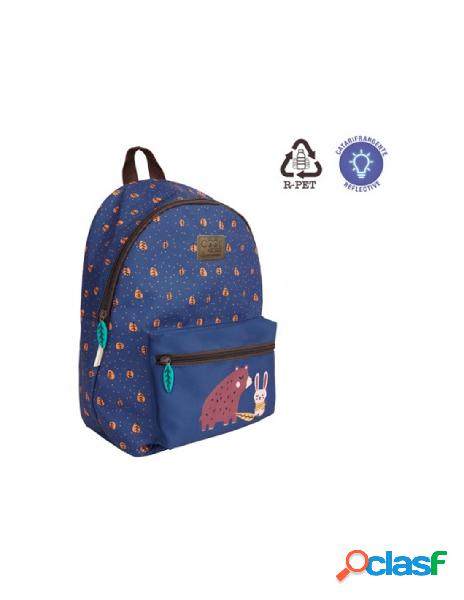 Zaino con tasca frontale orso