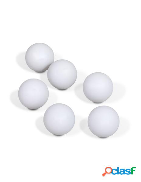 Zorei - 6 pezzi palline ping pong colore bianco diametro