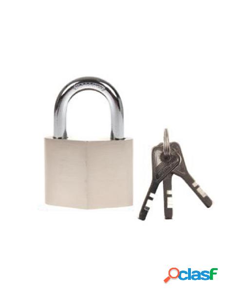 Zorei - lucchetto acciaio inossidabile 40mm con 3 chiavi
