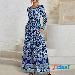 abito casual da donna abito boho abito lungo maxi abito nero