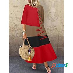 abito casual da donna abito swing abito lungo abito maxi