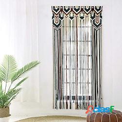 boho macramè tende porta scorrevole tenda tessuto boho
