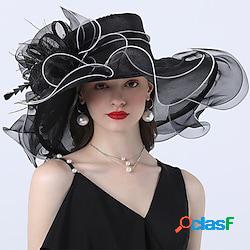 cappello di tulle moda stile vintage elegante lussuoso