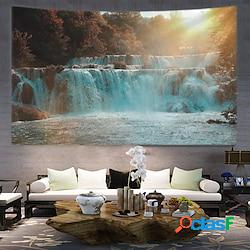 cascata paesaggio arazzo da parete arredamento artistico