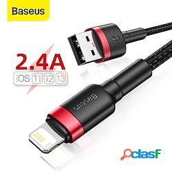 cavo baseus lightning 3.3ft usb a to lightning 2.4 a