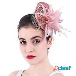 fascinators Tessuto Tè Kentucky Derby Elegante Signora Con