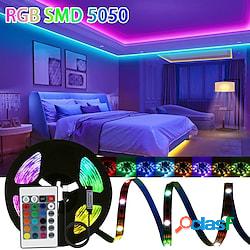 rgb led strip light 24 keys remote control 5050 smd rgbic