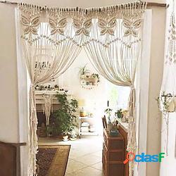 tende boho macramè tenda per porta scorrevole tessuto