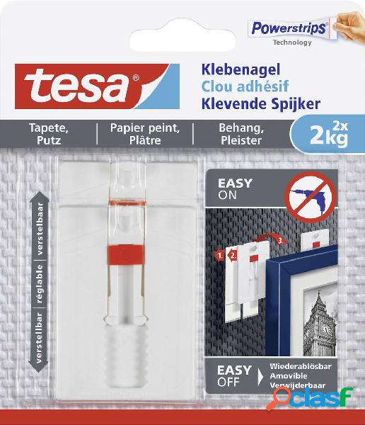 tesa 77777 Gel di velcro regolabile Bianco Contenuto: 2 pz.