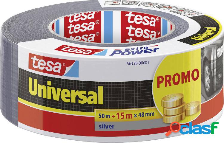 tesa UNIVERSAL 56338-00001-01 Nastro in tessuto Argento (L x