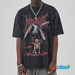 uomo motosega Makima Denji Maglietta T-shirt oversize lavata