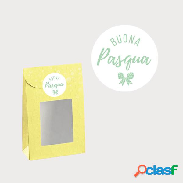 48 Pz Etichette Rotonde Chiudipacco Pasqua € 4,50 + Iva