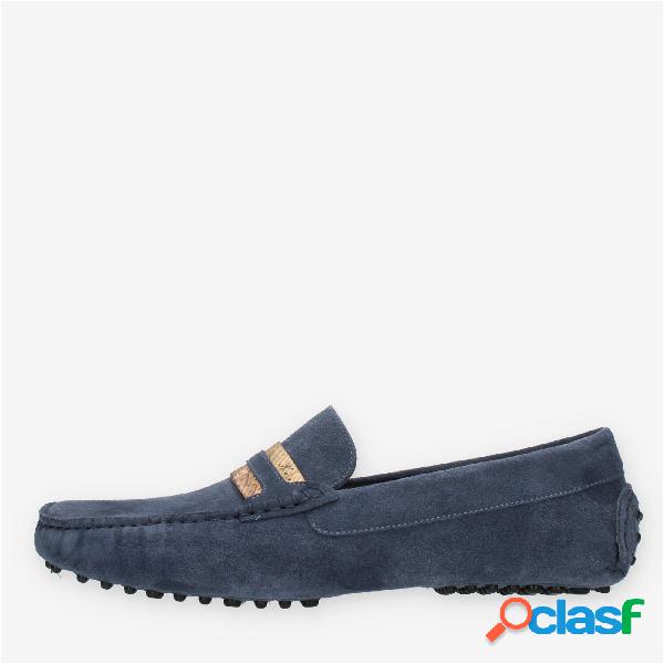 Alviero Martini Mocassini da uomo blu e Geo Classic