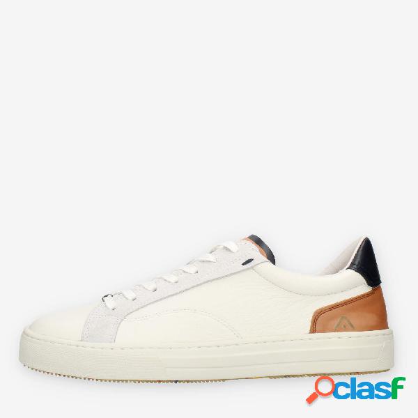 Ambitious Sneakers da uomo bianche e cuoio
