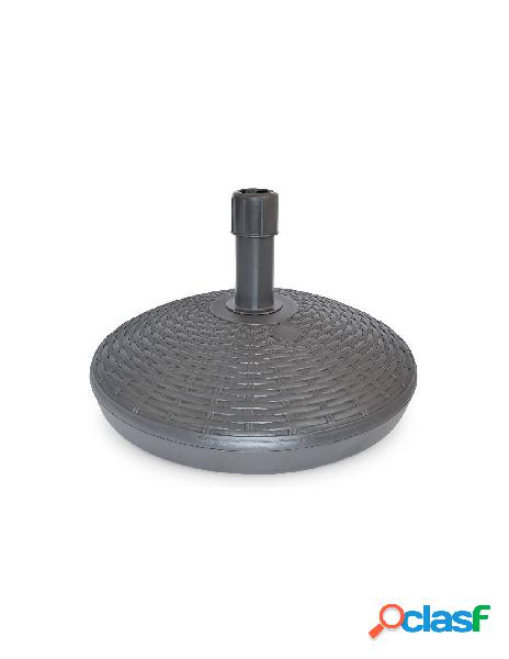 Base ombrellone rotonda colore antracite 30 litri