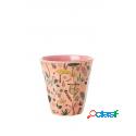 Bicchierino Melamina Rice Giungla Corallo