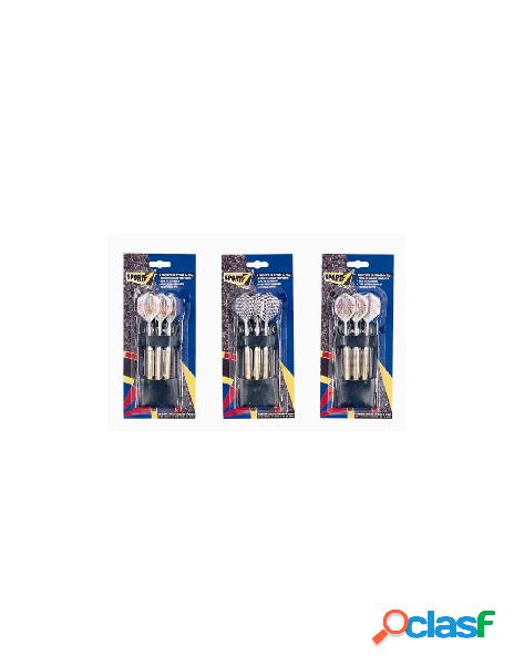 Blister 3 freccette deluxe in ottone gr 20 con custodia
