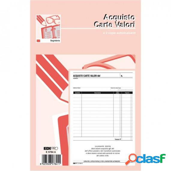 Blocco acquisto valori bollati - 50/50 fogli autoricalcanti