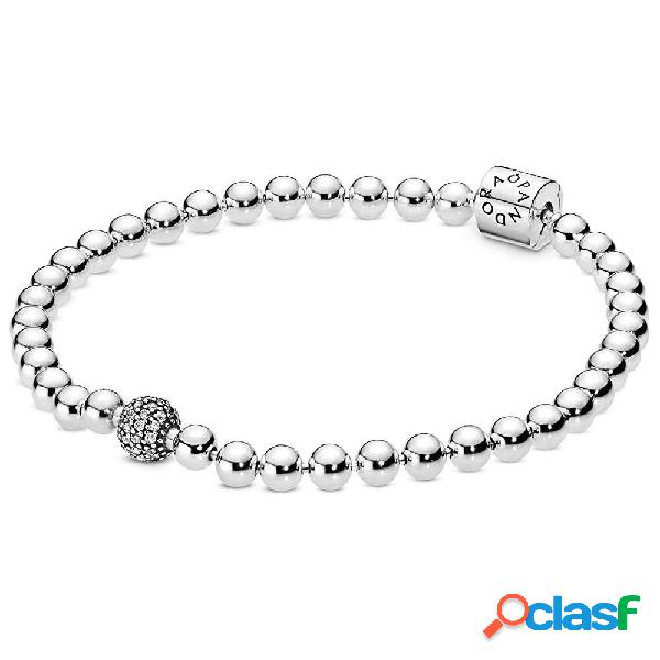 Bracciale Pandora sfere luminose e Pavé Purely mod.