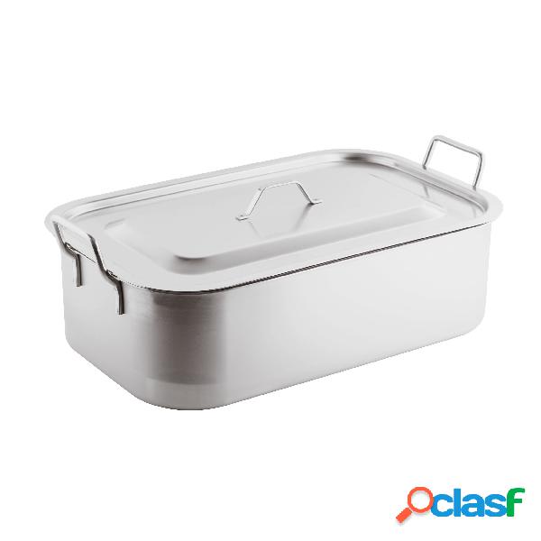 Brasiera Con Coperchio Cm 60 Inox, peso 9,26 kg