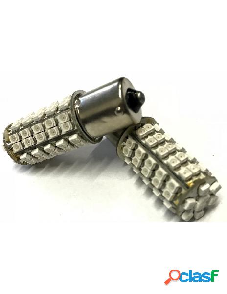 Carall - coppia 2 lampade led ba15s 1156 p21w con 68 smd