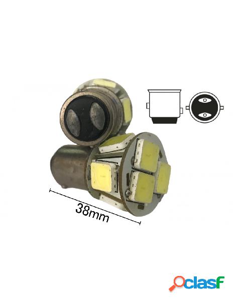 Carall - coppia 2 lampade led bay15d 1157 p21/5w con 8 smd
