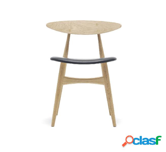 Carl Hansen & Søn CH33P Sedia - Rovere Saponato/Pelle